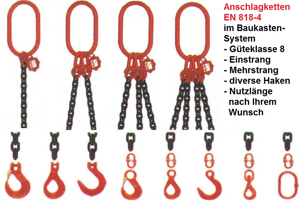 Anschlagketten Sortiment