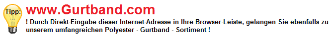 So finden Sie direkt unser Gurtband-Sortiment!