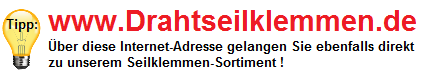 Besucher-Tipp fuer Drahtseilklemmen