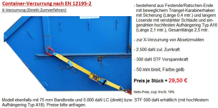 Container-Zurrgurte