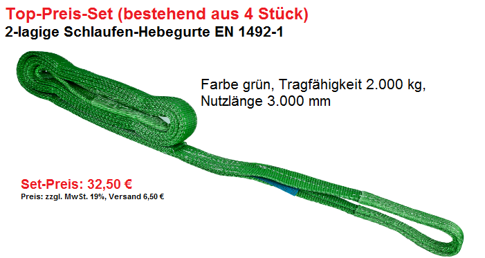 PROFIL Hebeband 4000 kg, 6 m, 120 mm - bei Beutlhauser online kaufen