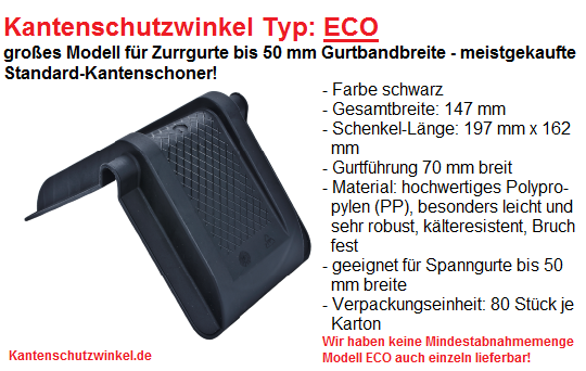 Kantenschutzwinkel für Spanngurte bis 50 mm