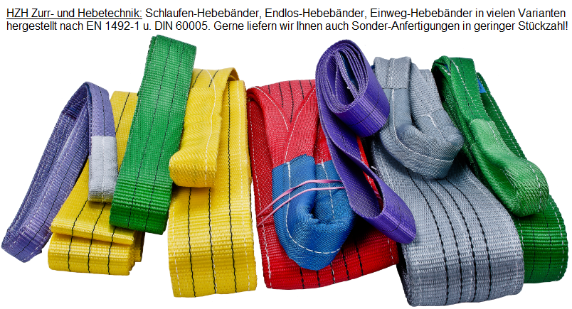 Polyester-Rundschlinge, 1m/2m, WLL 2to, einlagig