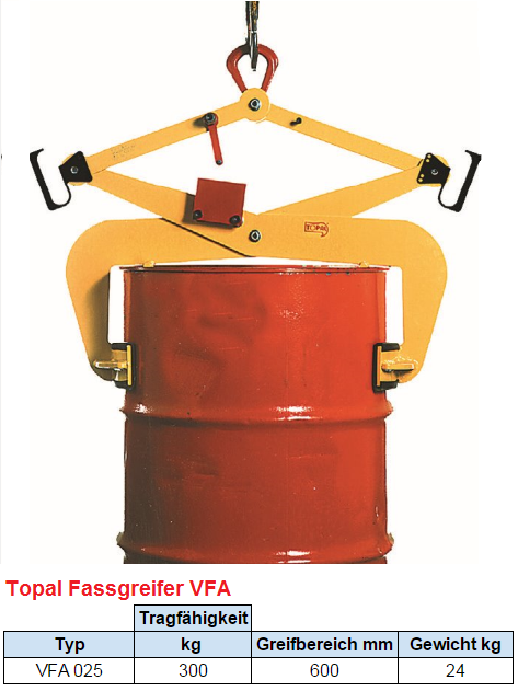 Topal Fassgreifer VFA